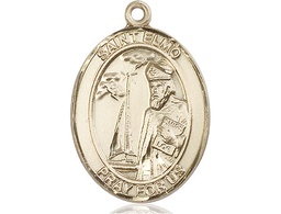[7031KT] 14kt Gold Saint Elmo Medal