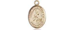 [9208KT] 14kt Gold Saint Maria Goretti Medal