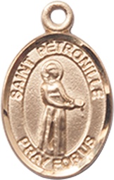 [9209KT] 14kt Gold Saint Petronille Medal