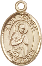 [9212KT] 14kt Gold Saint Isaac Jogues Medal