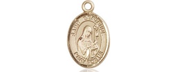[9219KT] 14kt Gold Saint Gertrude of Nivelles Medal