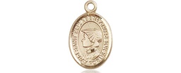 [9224KT] 14kt Gold Saint Elizabeth Ann Seton Medal