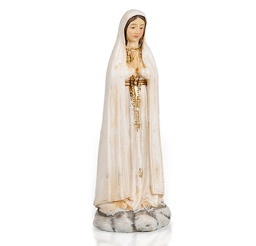 [HI-1735-225] 4&quot; Cold Cast Resin Hand Painted Statue of Our Lady of Fatima