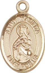 [9239KT] 14kt Gold Saint Matilda Medal