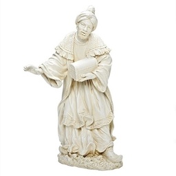 [RO-21756] 27" Scale Ivory African Wise Man Fig - Christmas