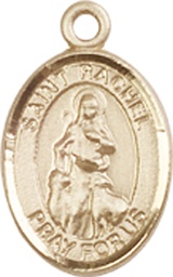 [9251KT] 14kt Gold Saint Rachel Medal