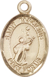 [9261KT] 14kt Gold Saint Tarcisius Medal