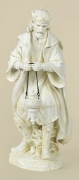 [RO-21755] 27&quot; Scale Ivory Praising Wise Man Fig - Christmas