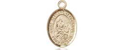 [9264KT] 14kt Gold Saint Bernard of Montjoux Medal