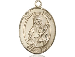 [7065KT] 14kt Gold Saint Lucia of Syracuse Medal