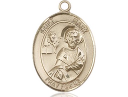 [7070KT] 14kt Gold Saint Mark the Evangelist Medal
