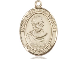 [7073KT] 14kt Gold Saint Maximilian Kolbe Medal