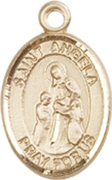 [9284KT] 14kt Gold Saint Angela Merici Medal