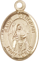 [9286KT] 14kt Gold Saint Deborah Medal
