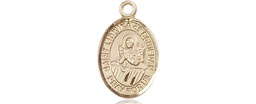 [9297KT] 14kt Gold Saint Lidwina of Schiedam Medal