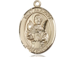 [7091KT] 14kt Gold Saint Raymond Nonnatus Medal