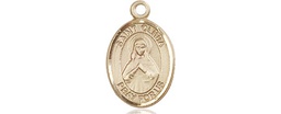 [9312KT] 14kt Gold Saint Olivia Medal