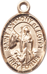[9317KT] 14kt Gold Saint Anthony of Egypt Medal