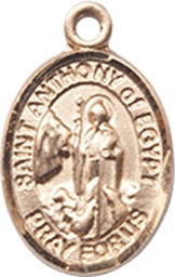 [9317KT] 14kt Gold Saint Anthony of Egypt Medal