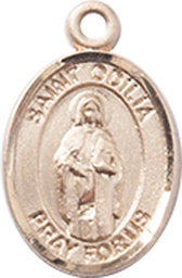 [9319KT] 14kt Gold Saint Odilia Medal