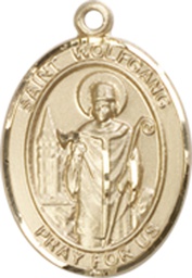 [9323KT] 14kt Gold Saint Wolfgang Medal