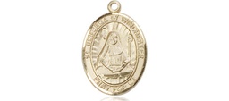 [9324KT] 14kt Gold Saint Edburga of Winchester Medal