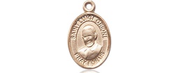 [9326KT] 14kt Gold Saint Luigi Orione Medal
