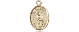 [9335KT] 14kt Gold Saint Regina Medal