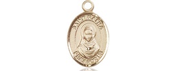 [9338KT] 14kt Gold Saint Rafka Medal