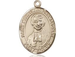 [7131KT] 14kt Gold Saint Marcellin Champagnat Medal