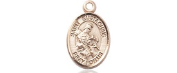 [9356KT] 14kt Gold Saint Eustachius Medal