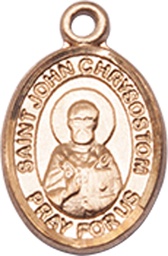 [9357KT] 14kt Gold Saint John Chrysostom Medal