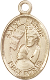 [9361KT] 14kt Gold Saint Edwin Medal