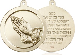 [2031GF] 14kt Gold Filled Praying Hand Medal