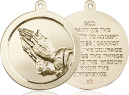 [2031GF] 14kt Gold Filled Praying Hand Medal