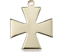 [2043GF] 14kt Gold Filled Surfer Cross Medal