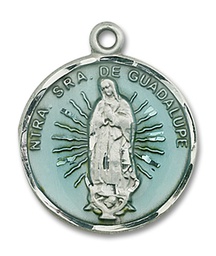 [2075ESS] Sterling Silver Our Lady of Guadalupe Medal