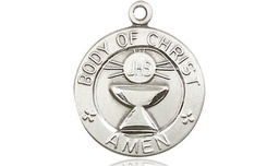 [2094SS] Sterling Silver Body of Christ Medal