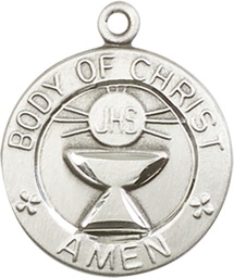 [2094SS] Sterling Silver Body of Christ Medal