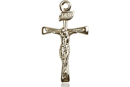 [2137GFY] 14kt Gold Filled Maltese Crucifix Medal - With Box