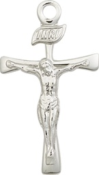 [2137SSY] Sterling Silver Maltese Crucifix Medal - With Box