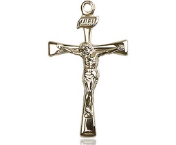 [2138GF] 14kt Gold Filled Maltese Crucifix Medal
