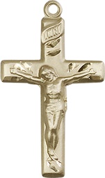 [2185GF] 14kt Gold Filled Crucifix Medal