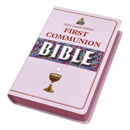 [608/22FCG] St. Joseph First Communion Bible  Pink