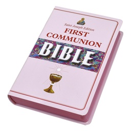 [608/22FCG] St. Joseph First Communion bible  Pink