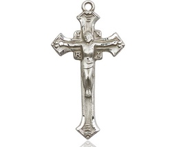 [2187SS] Sterling Silver Crucifix Medal