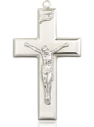 [2189SS] Sterling Silver Crucifix Medal