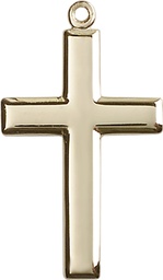 [2190KT] 14kt Gold Cross Medal