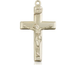 [2191GF] 14kt Gold Filled Crucifix Medal