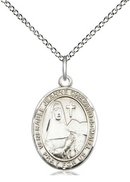 [8401SS/18SS] Sterling Silver Jeanne Chezard de Matel Pendant on a 18 inch Sterling Silver Light Curb chain